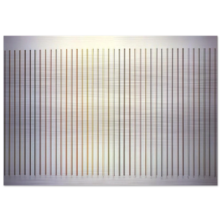 Color Needles - 1984 - Gene Davis Brushed Aluminum Print - 70x100 cm / 28x40 inches | Gene Davis Aluminum Print | Gene Davis Prints