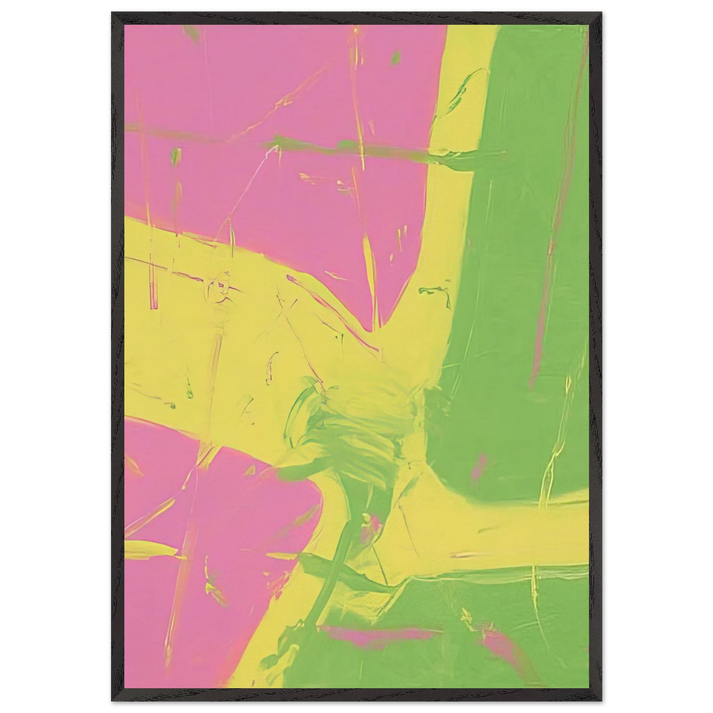 Untitled - 2002 N1 - Michel Majerus 70x100 cm / 28x40 inches Framed Art Print – Black Wooden Frame