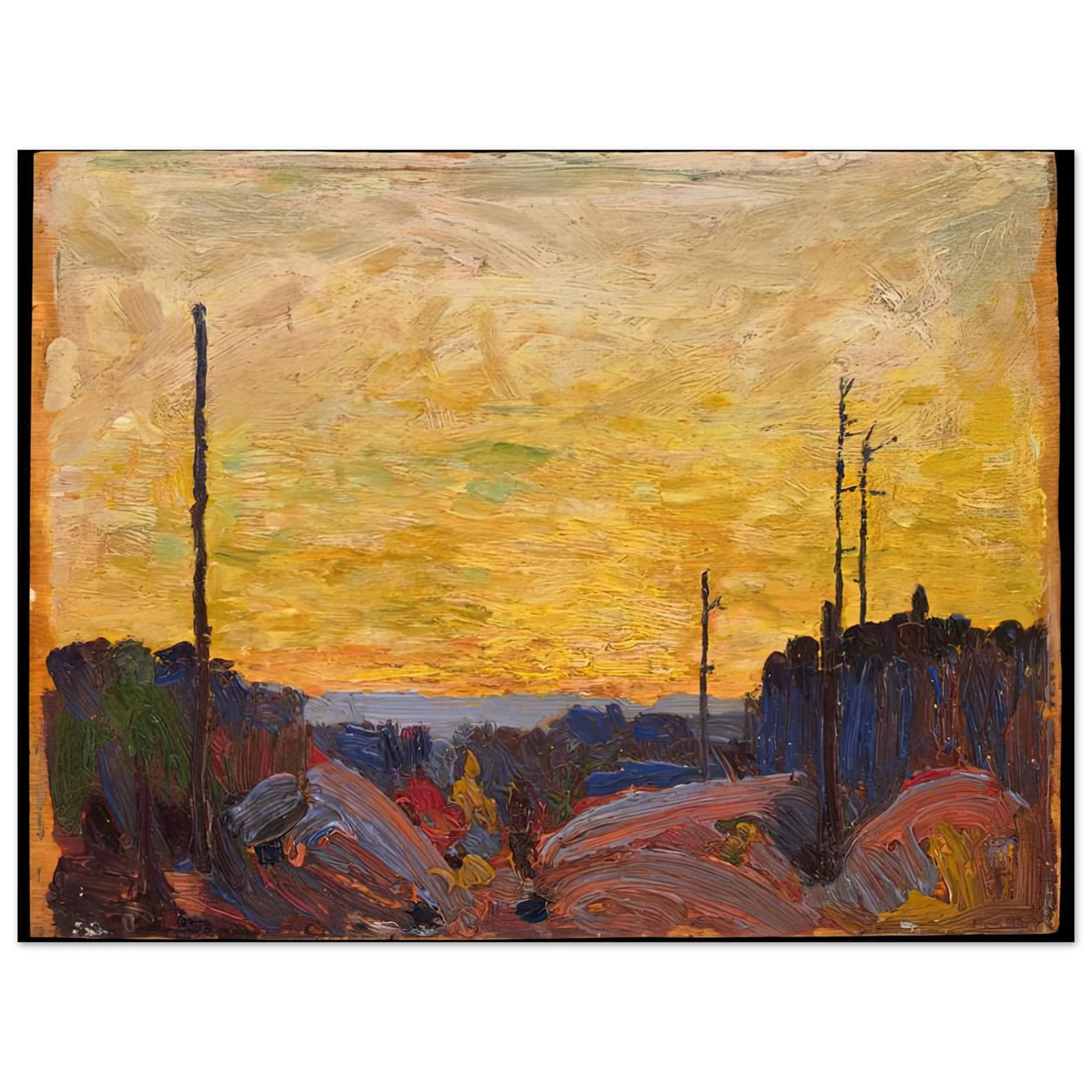 Tom Thomson - BURNED OVER LAND 1916 Fine Art Poster - Default Title
