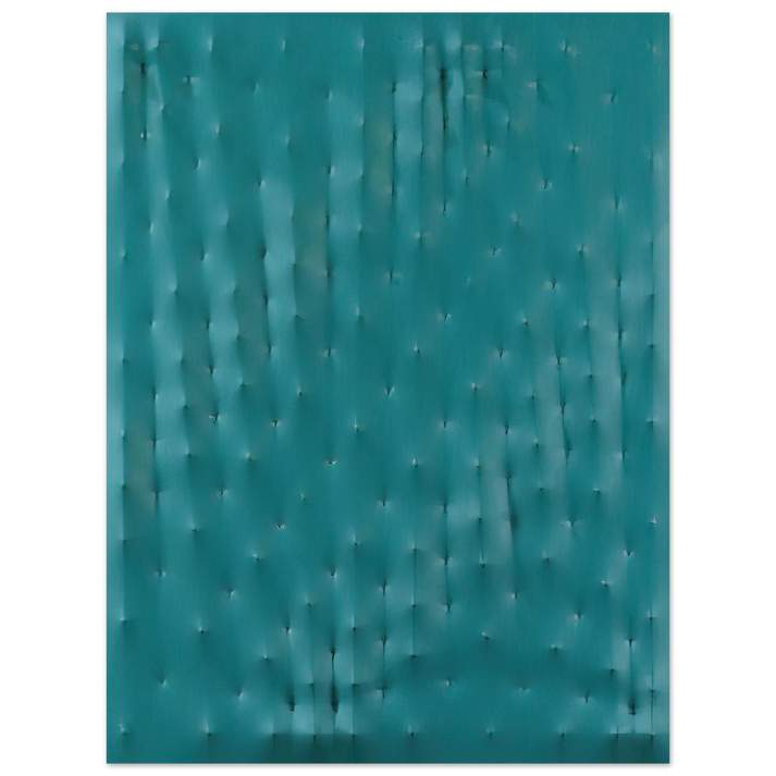 Enrico Castellani - Superficie verde - Spatialism 75x100 cm / 30x40inches Fine Art Poster