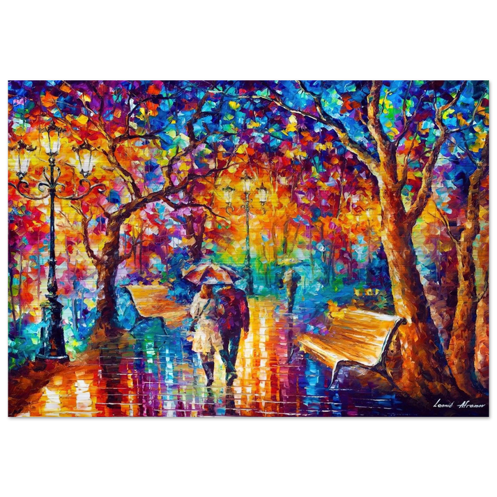 Leonid Afremov - Leonid Afremov Brushed Aluminum Print - 70x100 cm / 28x40 inches | Leonid Afremov Aluminum Print | Leonid Afremov Prints
