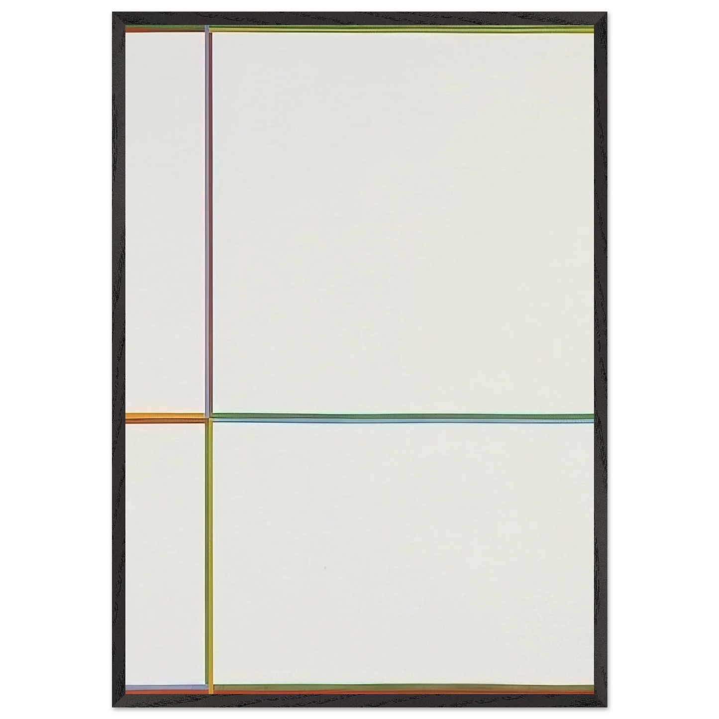 Doppelfarben in the cross 1-2-3-4 - 1968 - Max Bill 70x100 cm / 28x40 inches Framed Art Print – Black Wooden Frame