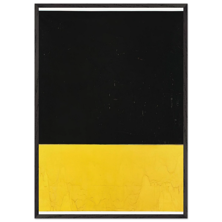 Segnaletico N2 - 1961 - Mario Schifano 70x100 cm / 28x40 inches Framed Art Print – Black Wooden Frame