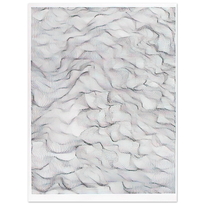 Dadamaino - Il movimento delle cose - 1996 75x100 cm / 30x40inches Fine Art Poster