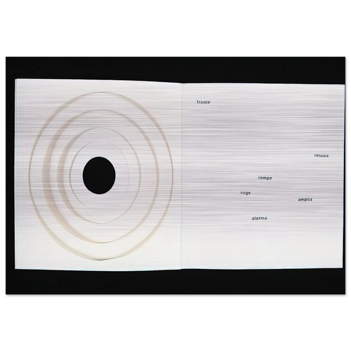 Books-Poem - 1959 - Lygia Pape Brushed Aluminum Print - 70x100 cm / 28x40 inches | Lygia Pape Aluminum Print | Lygia Pape Prints