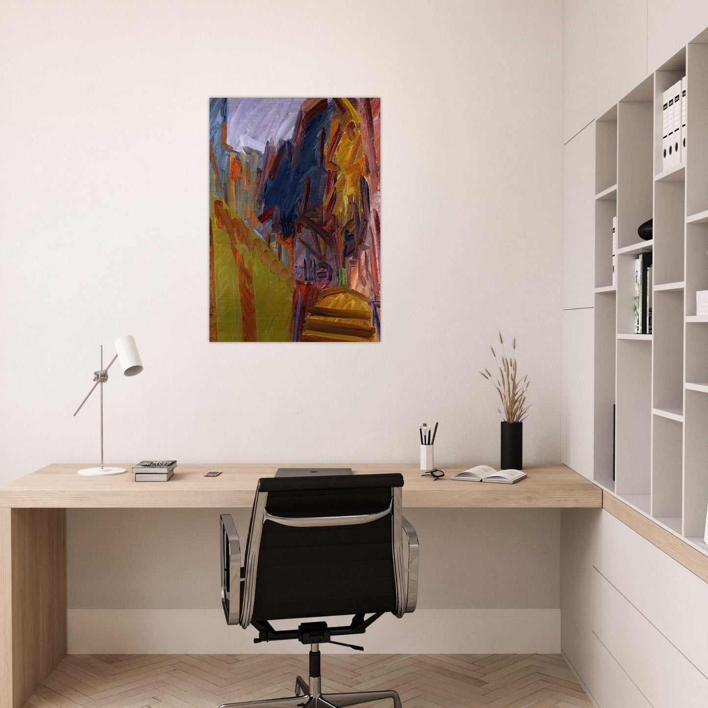 ALBERO DI FRONTE - Frank Auerbach Brushed Aluminum Print - 70x100 cm / 28x40 inches | Frank Auerbach Aluminum Print | Frank Auerbach Prints