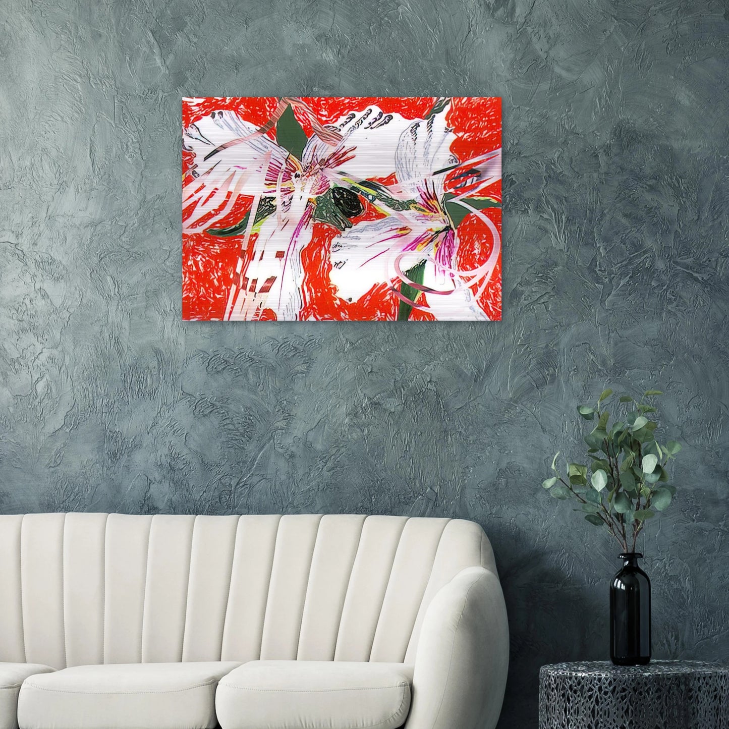 Sister Shrieks - James Rosenquist Brushed Aluminum Print - 70x100 cm / 28x40 inches | James Rosenquist Aluminum Print | James Rosenquist Prints