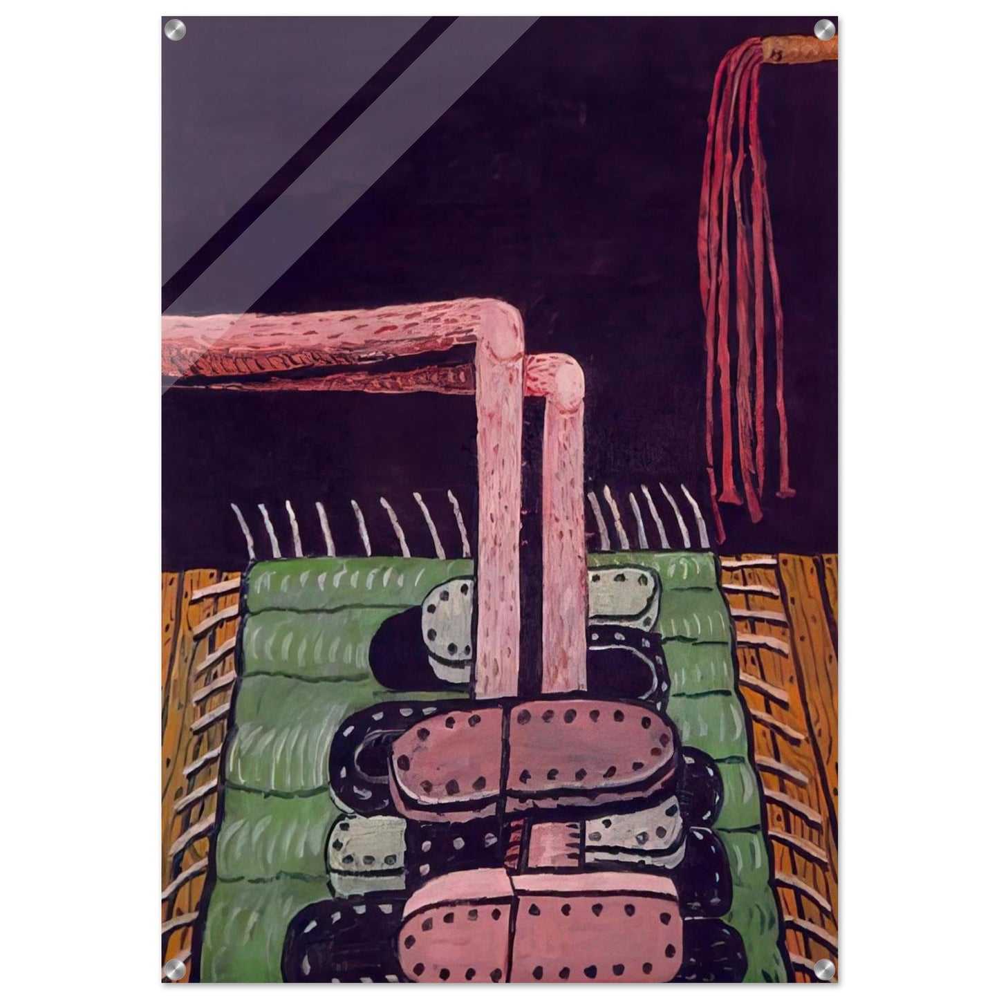 GREEN RUG - Philip Guston Acrylic Print - 70x100 cm / 28x40″ inches