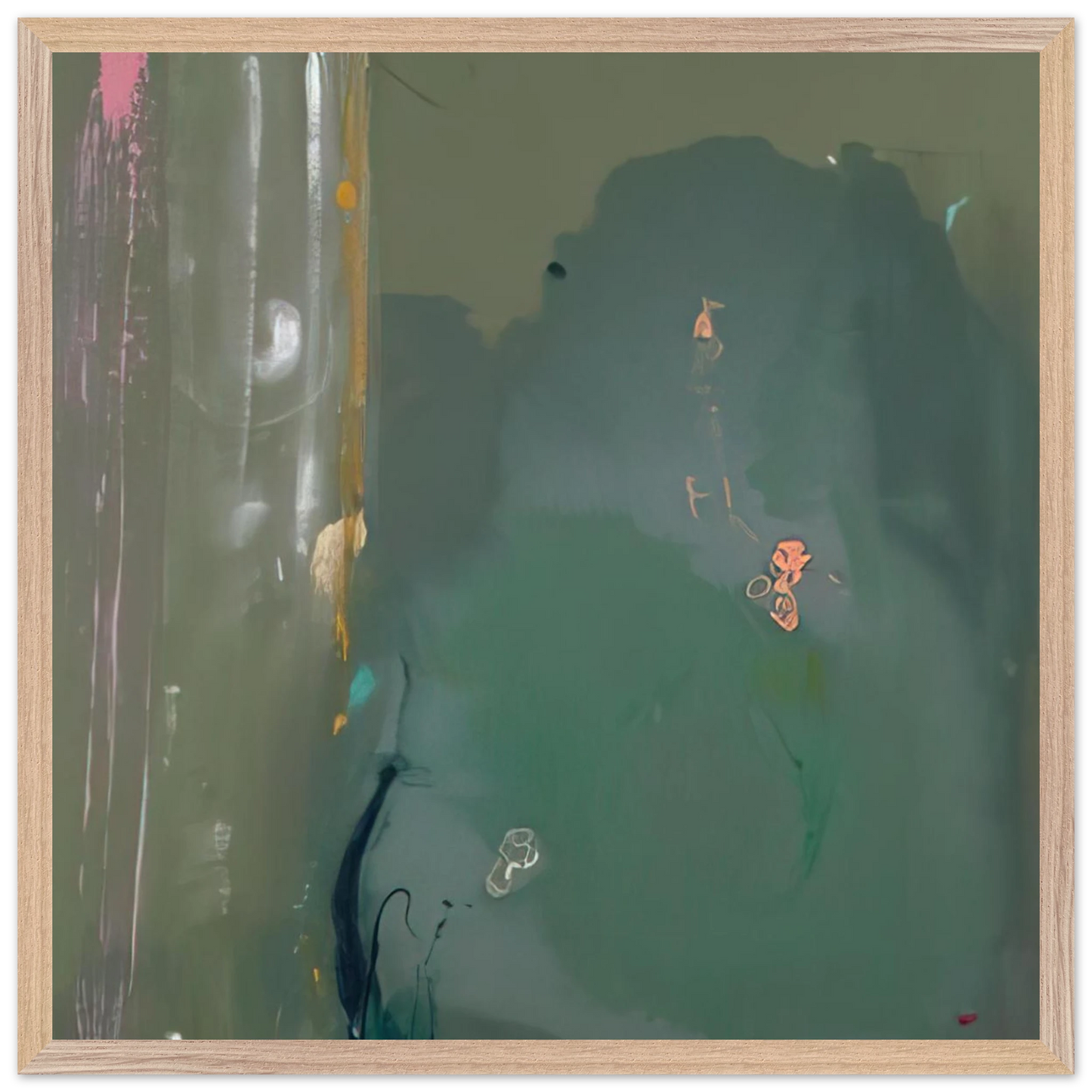 Helen Frankenthaler - Côte d Argent - 1980 Wall art - 35x35 cm / 14x14 inches - Fine Art Poster - -