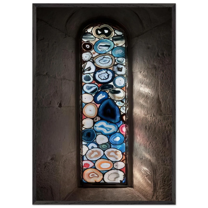 AHATFENSTER 2009 - Sigmar Polke 70x100 cm / 28x40 inches Framed Art Print – Black Wooden Frame