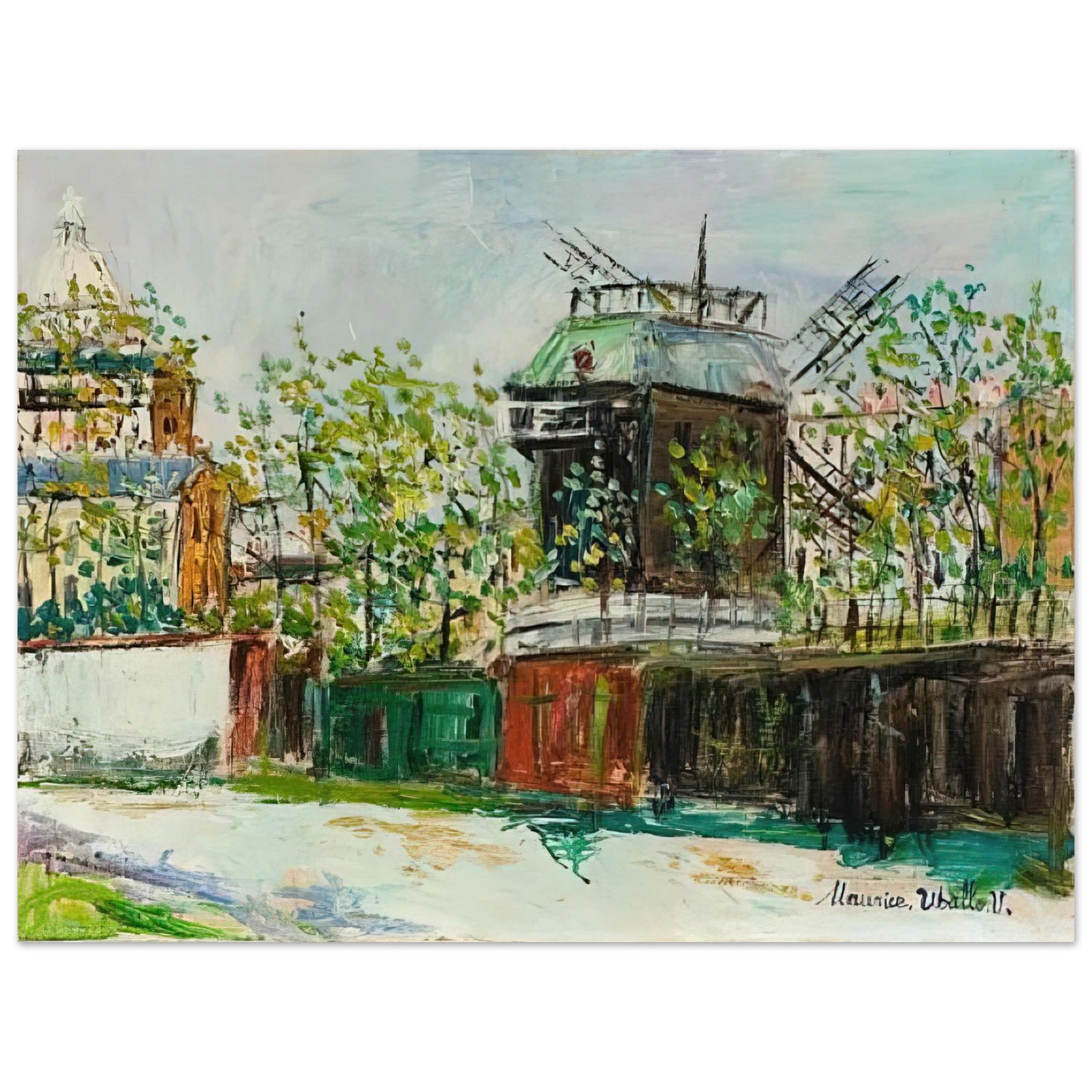 Maurice Utrillo - MOULIN DE LA GALETTE 4 Fine Art Poster - Default Title