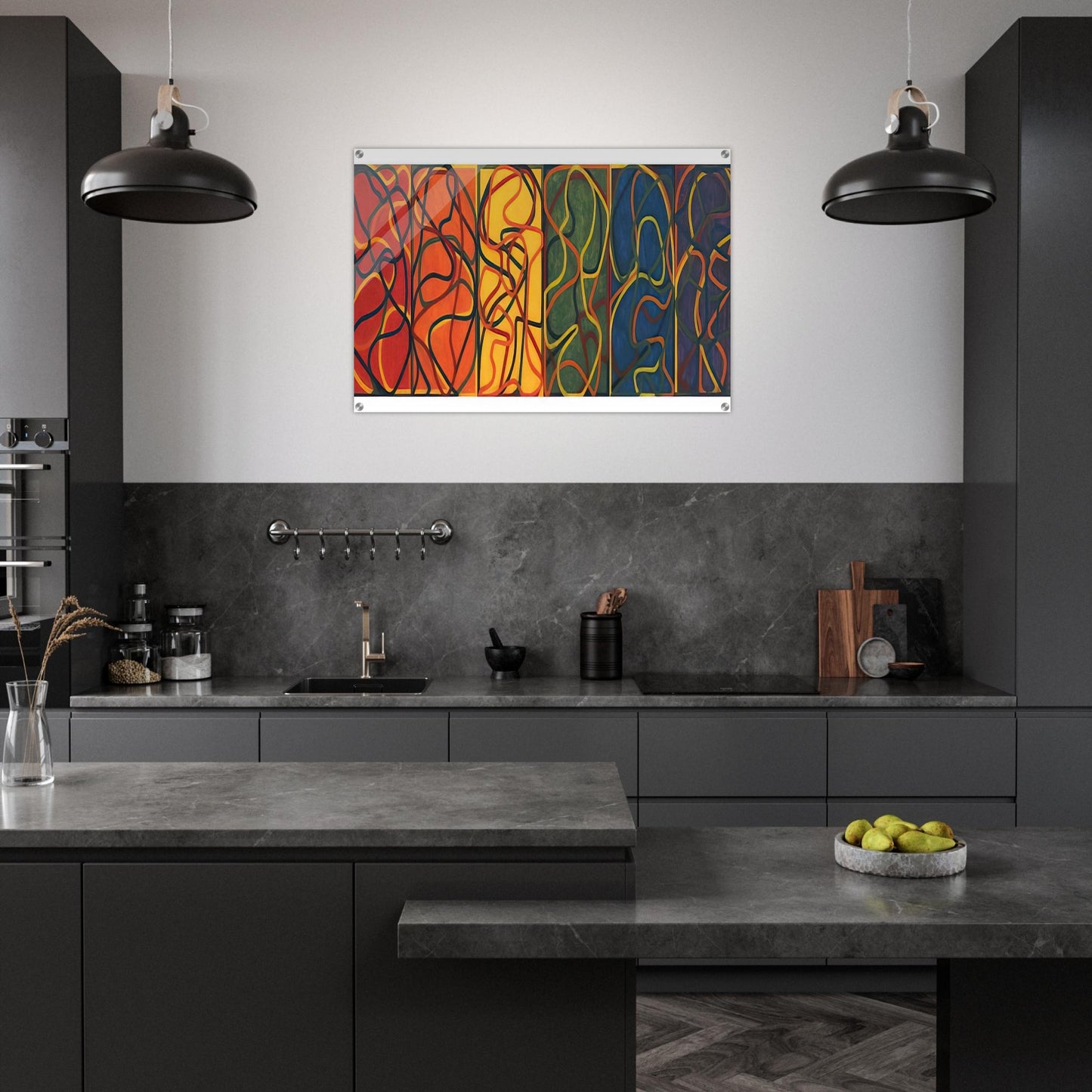 The Propitious Garden of Plane Image Version One - 2005 - Brice Marden Acrylic Print - 70x100 cm / 28x40″ inches | Brice Marden Wall Art | Brice Marden Prints