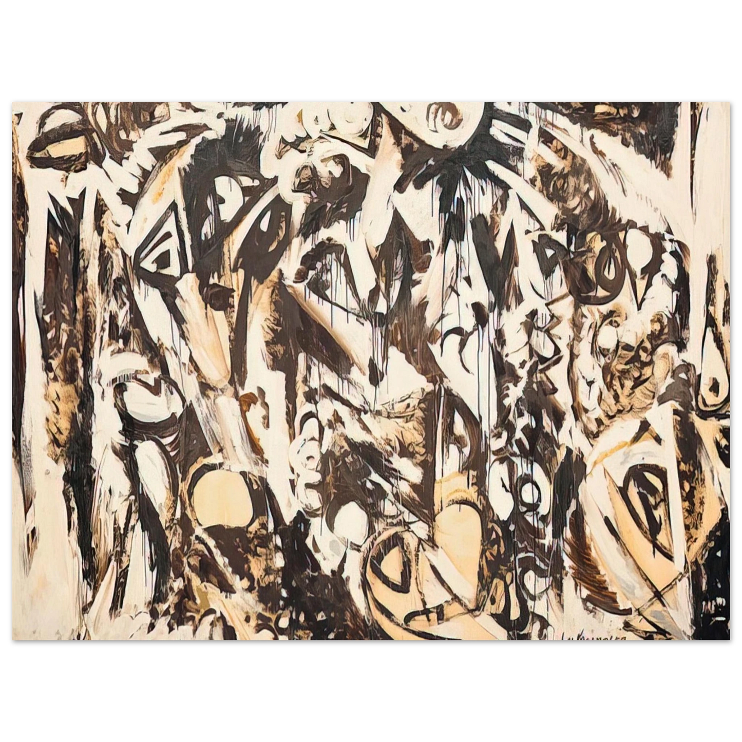 Lee Krasner - Cool White Fine Art Poster - Default Title
