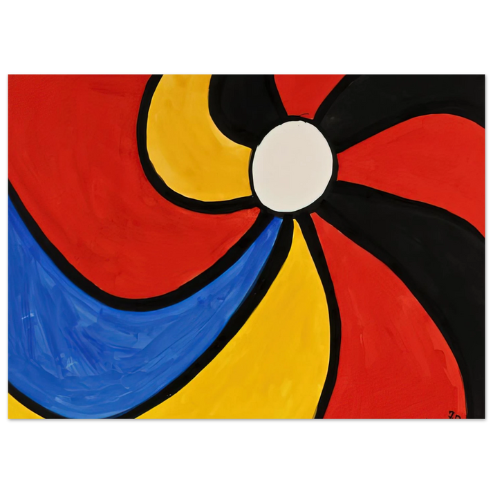 Alexander Calder - THE BIG WHEEL 1970 Fine Art Poster