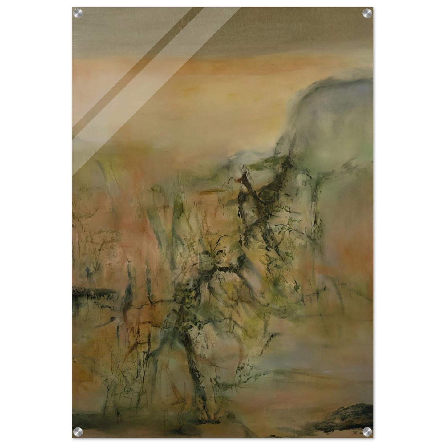12 12 2000 2000 - Zao Wou-Ki Acrylic Print - 70x100 cm / 28x40″ inches