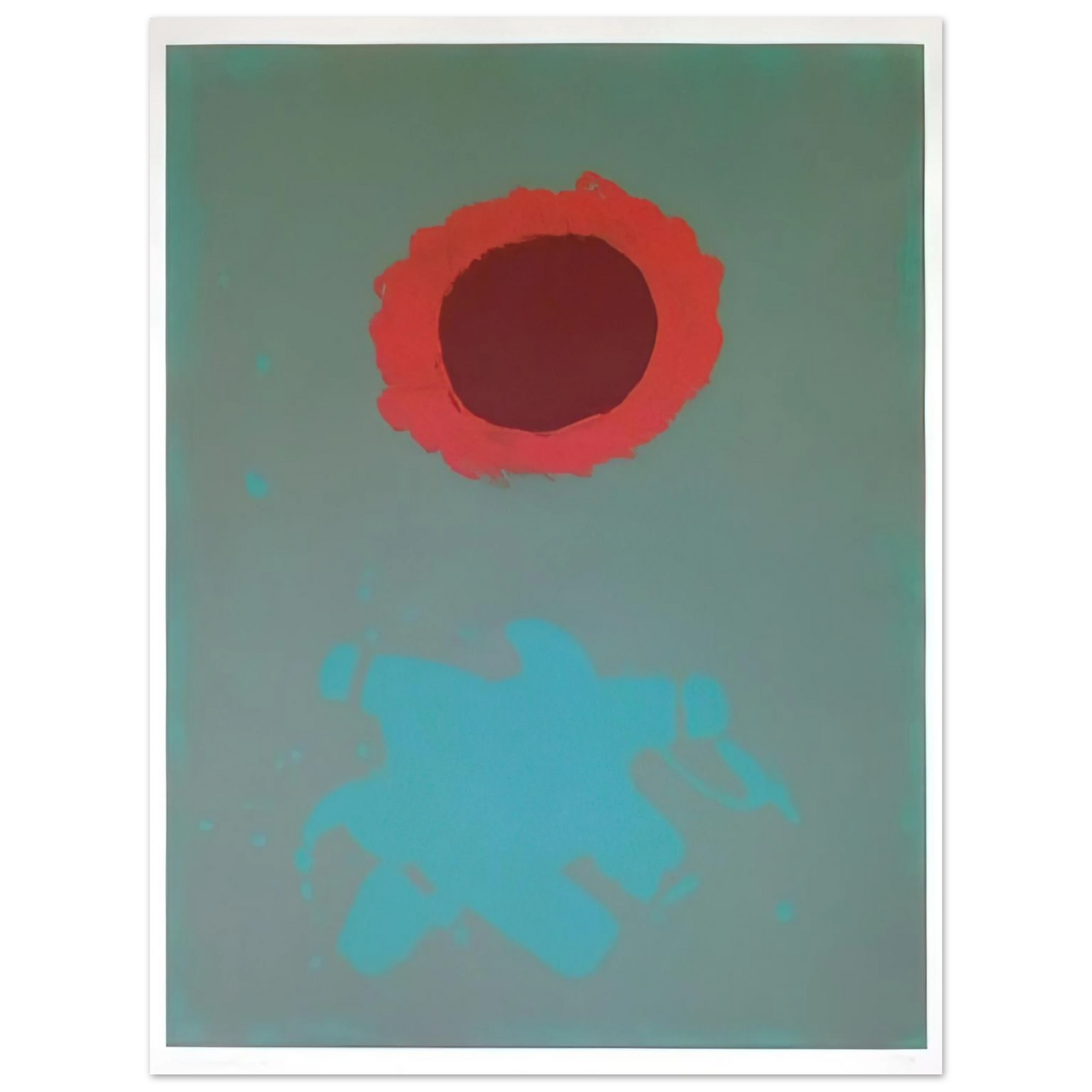 Adolph Gottlieb - Chrome Green - 1972 Fine Art Poster - Default Title