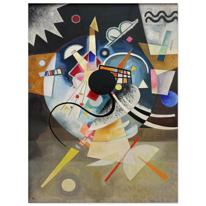 Wassily Kandinsky - A CENTRE 1924 75x100 cm / 30x40inches Fine Art Poster