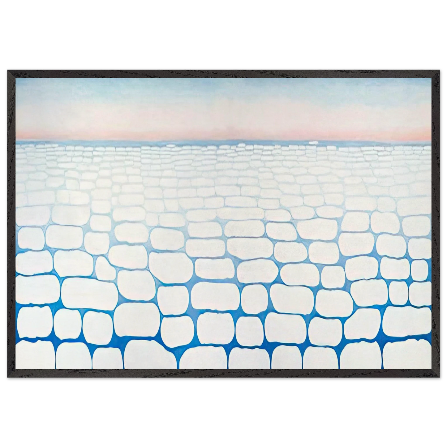 Sky Above Clouds IV - Georgia OKeeffe 70x100 cm / 28x40 inches Framed Art Print – Black Wooden Frame