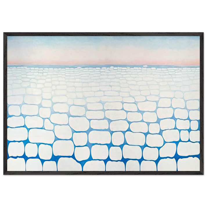 Sky Above Clouds IV - Georgia OKeeffe 70x100 cm / 28x40 inches Framed Art Print – Black Wooden Frame