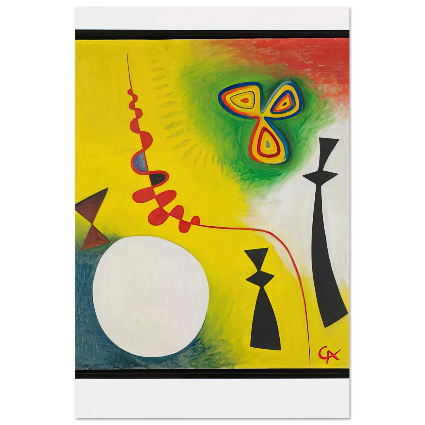 Alexander Calder - FETISHES 1944 Fine Art Poster - 40x60 cm / 16x24 inches