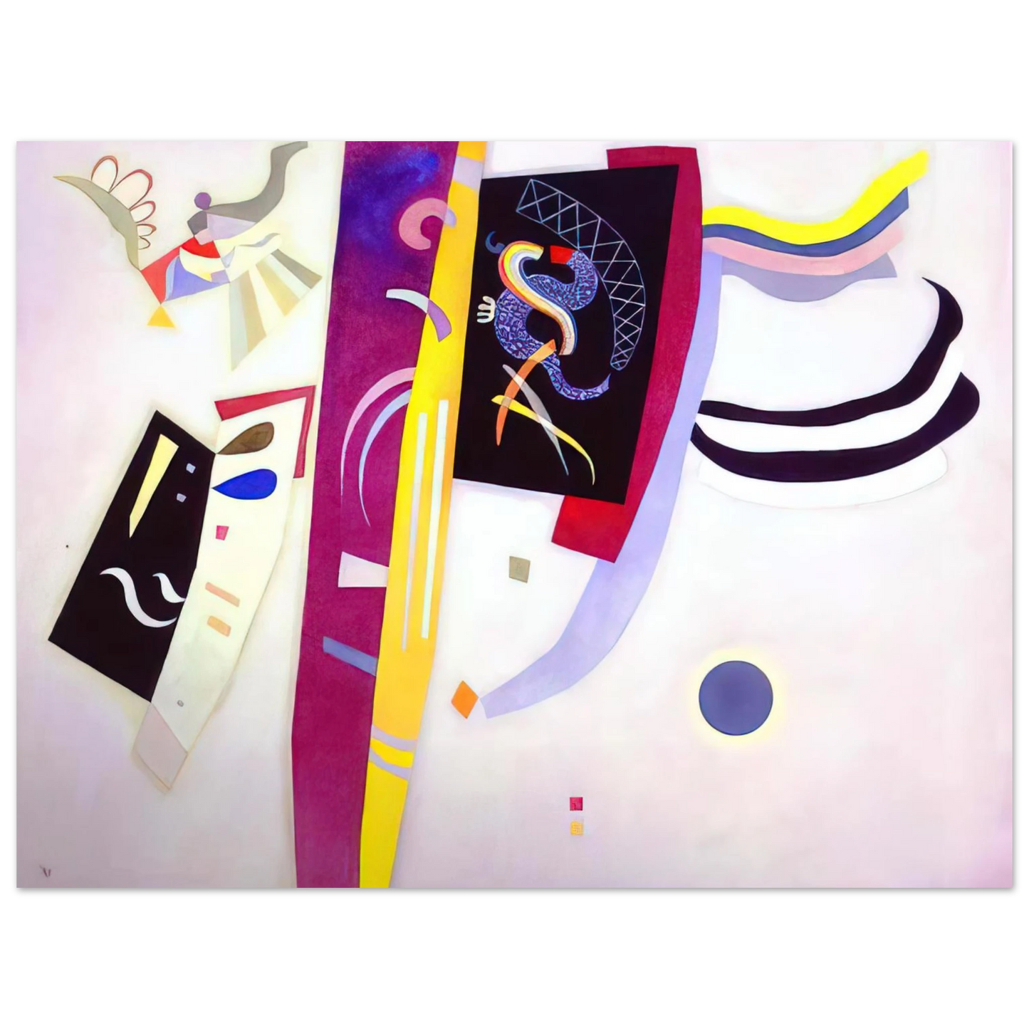 Wassily Kandinsky - ORANGE VIOLET 1935 Fine Art Poster - Default Title