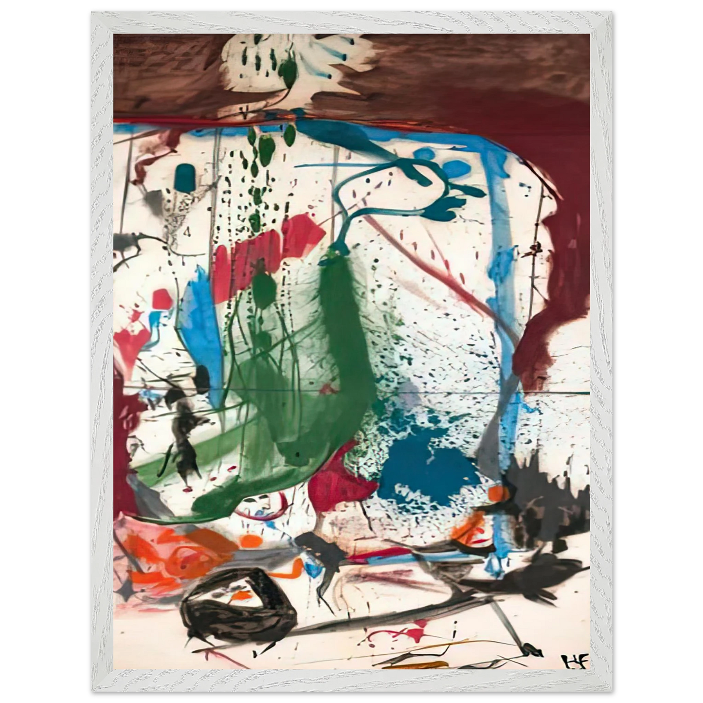 Helen Frankenthaler - Las Mayas, 1958- Wall Art - 60x80 cm / 24x32 inches - Fine Art Poster - -