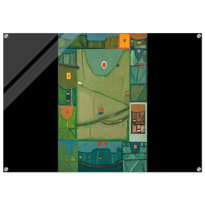 SUNRISE IN BIESZCZADY SUNRISE IN THE MOUNTAINS 1963 - Jerzy Nowosielski Acrylic Print - 70x100 cm / 28x40″ inches