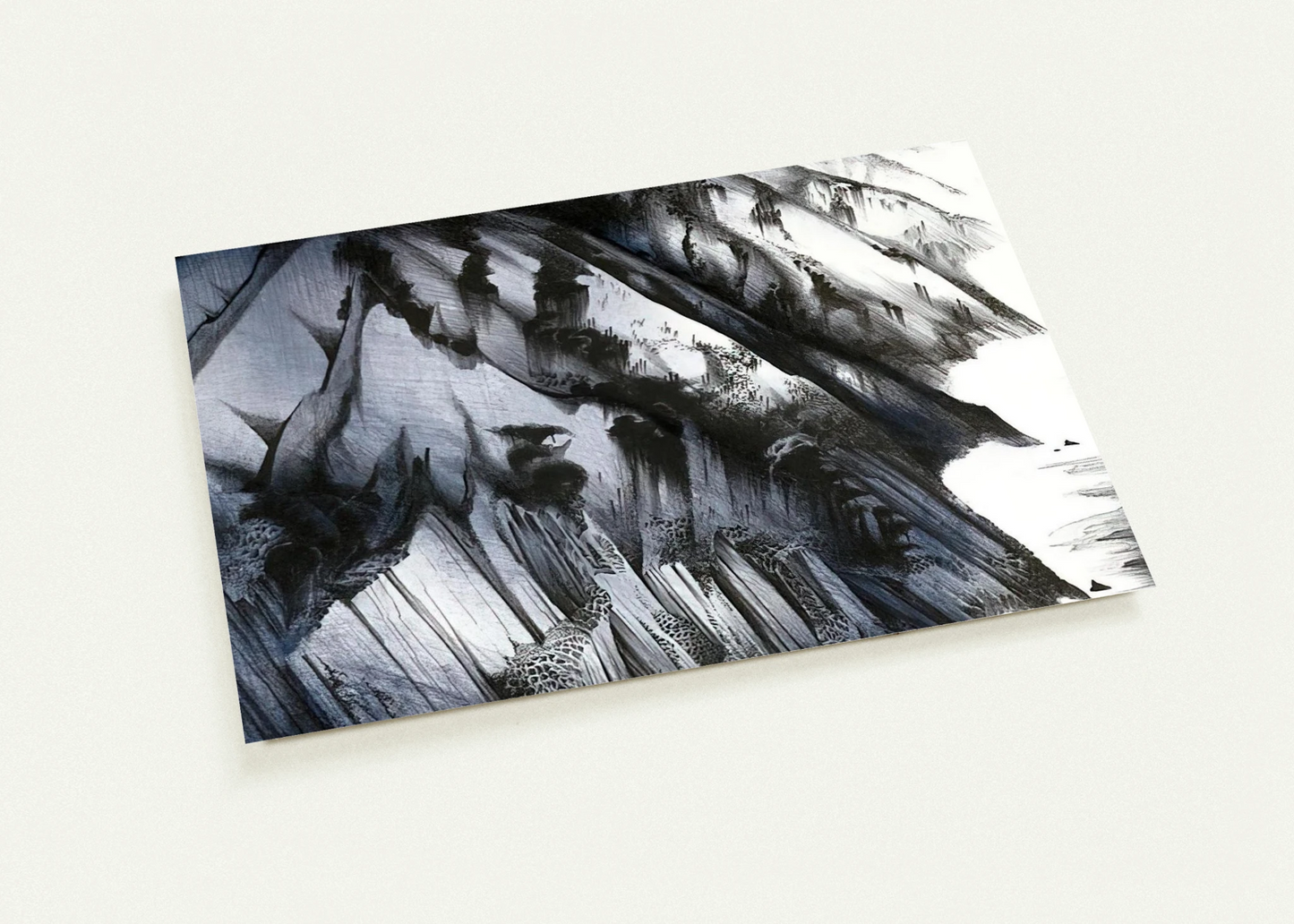 Cliffs of Darkness By Eyvind Earle Pack of 10 Post Cards | Eyvind Earle Post Cards | A6 (10.5 x 14.8 cm) - 4.1 x 5.8 inches