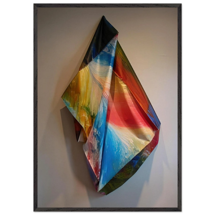 Tempo Series 2 - Sam Gilliam 70x100 cm / 28x40 inches Framed Art Print – Black Wooden Frame