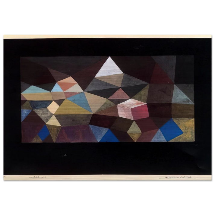 CRYSTALLINE LANDSCAPE 1929 - Paul Klee Brushed Aluminum Print - 70x100 cm / 28x40 inches | Paul Klee Aluminum Print | Paul Klee Prints