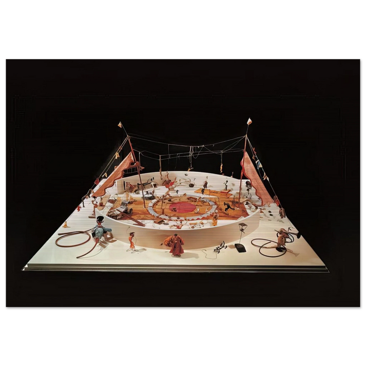 CALDER S CIRCUS 1931 - Alexander Calder Brushed Aluminum Print - 70x100 cm / 28x40 inches | Alexander Calder Aluminum Print | Alexander Calder Prints