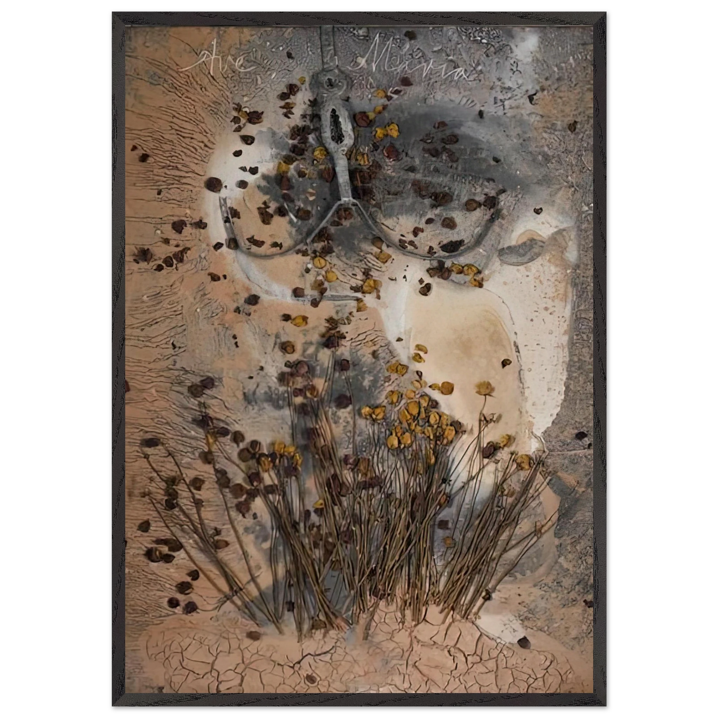 AVE MARIA 2007 - Anselm Kiefer 70x100 cm / 28x40 inches Framed Art Print – Black Wooden Frame