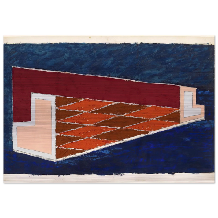 ABSTRACT 1940 - Josef Albers Brushed Aluminum Print - 70x100 cm / 28x40 inches | Josef Albers Aluminum Print | Josef Albers Prints