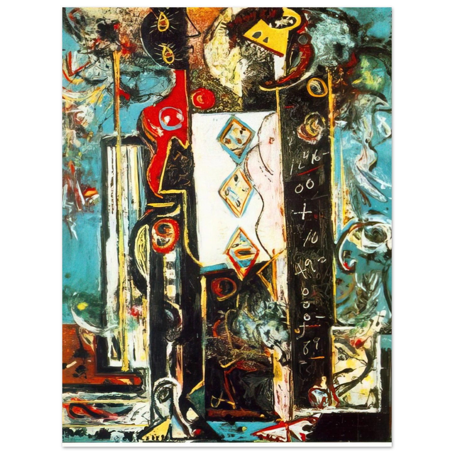 Jackson Pollock - MALE AND FEMALE Fine Art Poster - Default Title