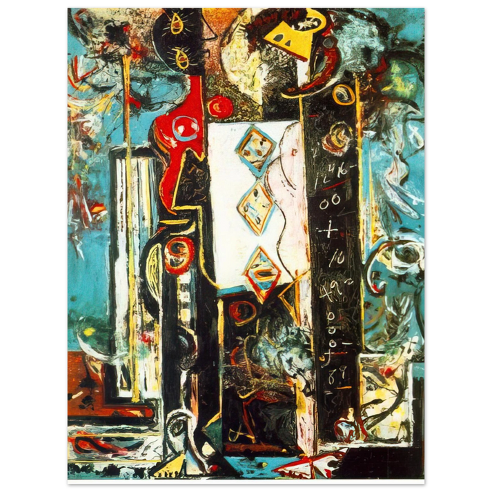 Jackson Pollock - MALE AND FEMALE 75x100 cm / 30x40inches Fine Art Poster