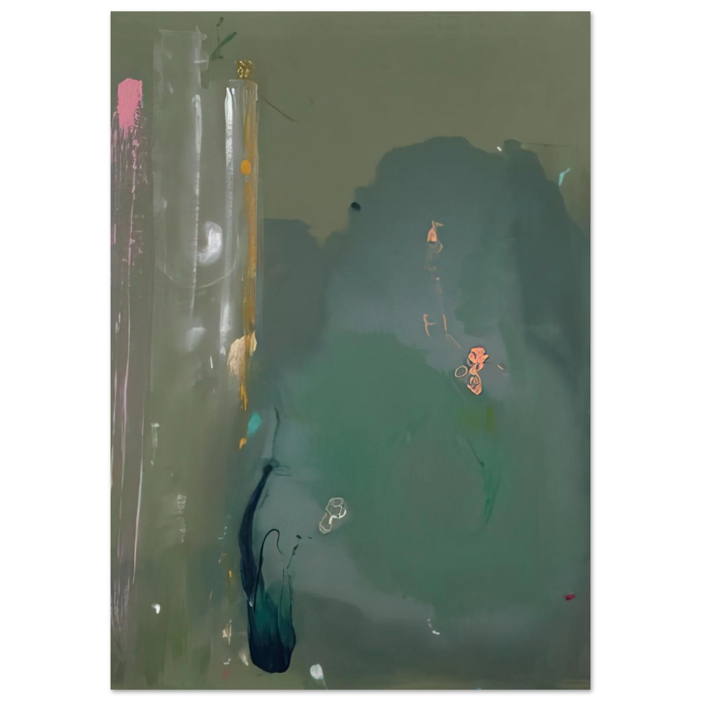 Helen Frankenthaler - Côte d Argent - 1980 Wall art - 13x18 cm / 5x7 inches - Fine Art Poster - -
