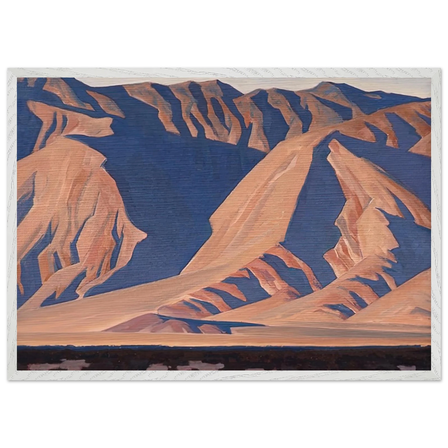 Maynard Dixon - INYO MOUNTAINS 1944 Wall art - 21x29.7 cm / 8x12" - Premium Wooden Framed Poster With Fine Art Paper-canvas - Wood frame