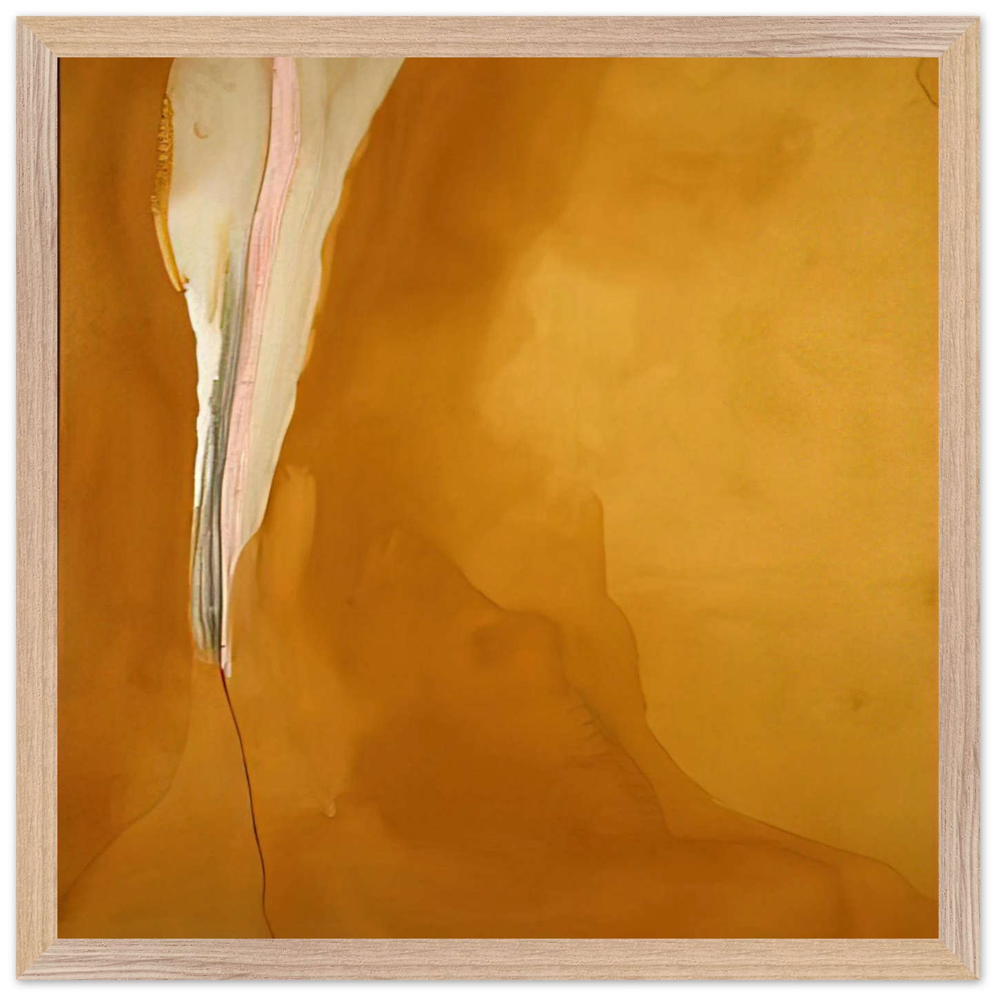 Helen Frankenthaler - Coral Wedge - 1972 Wall art - A3 (29.7 x 42 cm) - Premium Wooden Framed Poster With Fine Art Paper - White frame