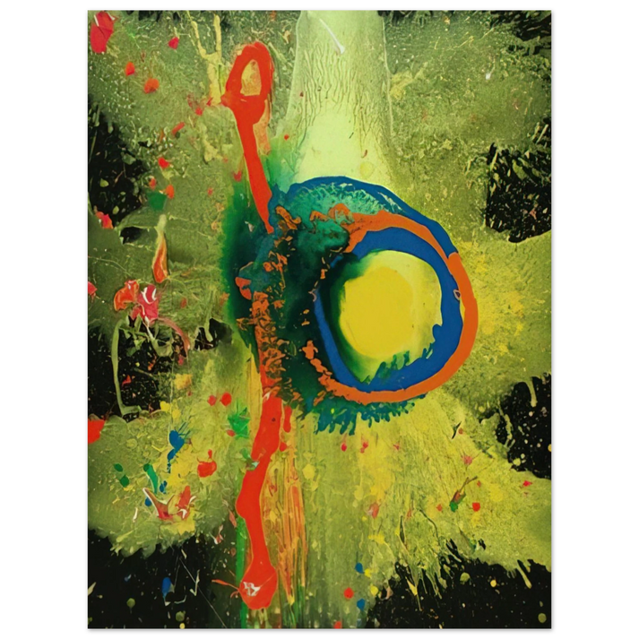 John Hoyland - Survivor Man 17.08.08 - 2008 75x100 cm / 30x40inches Fine Art Poster