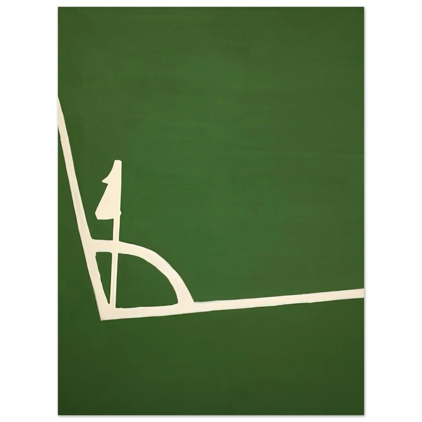 Raoul De Keyser - Kalklijnen hoek - 1971 Fine Art Poster - Default Title