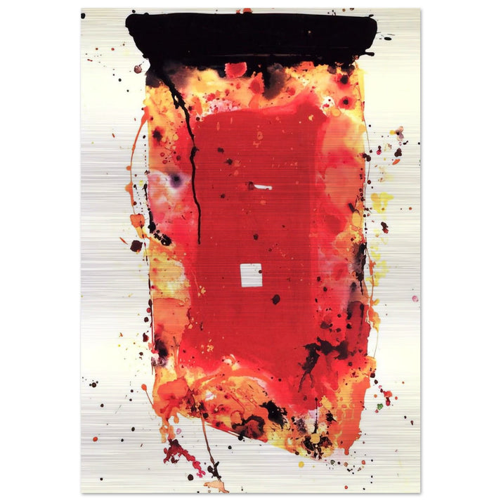 Flash Point - Sam Francis Brushed Aluminum Print - 70x100 cm / 28x40 inches | Sam Francis Aluminum Print | Sam Francis Prints
