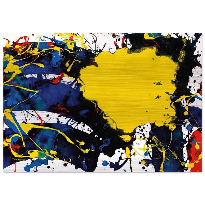 Untitled SFP94-135 SFF 1805 - Sam Francis Brushed Aluminum Print - 70x100 cm / 28x40 inches | Sam Francis Aluminum Print | Sam Francis Prints