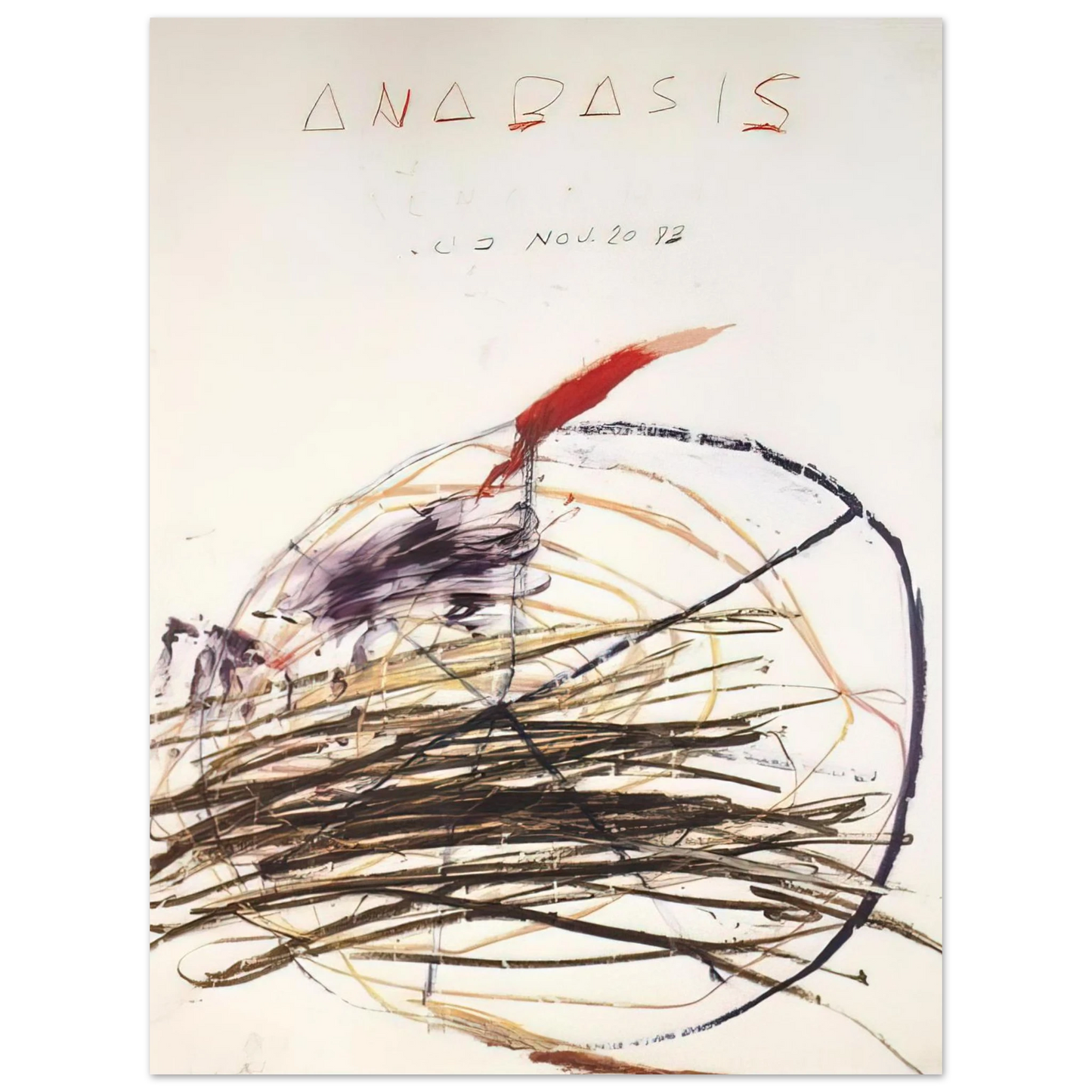 Cy Twombly - Anabasis Xenephon Fine Art Poster - Default Title
