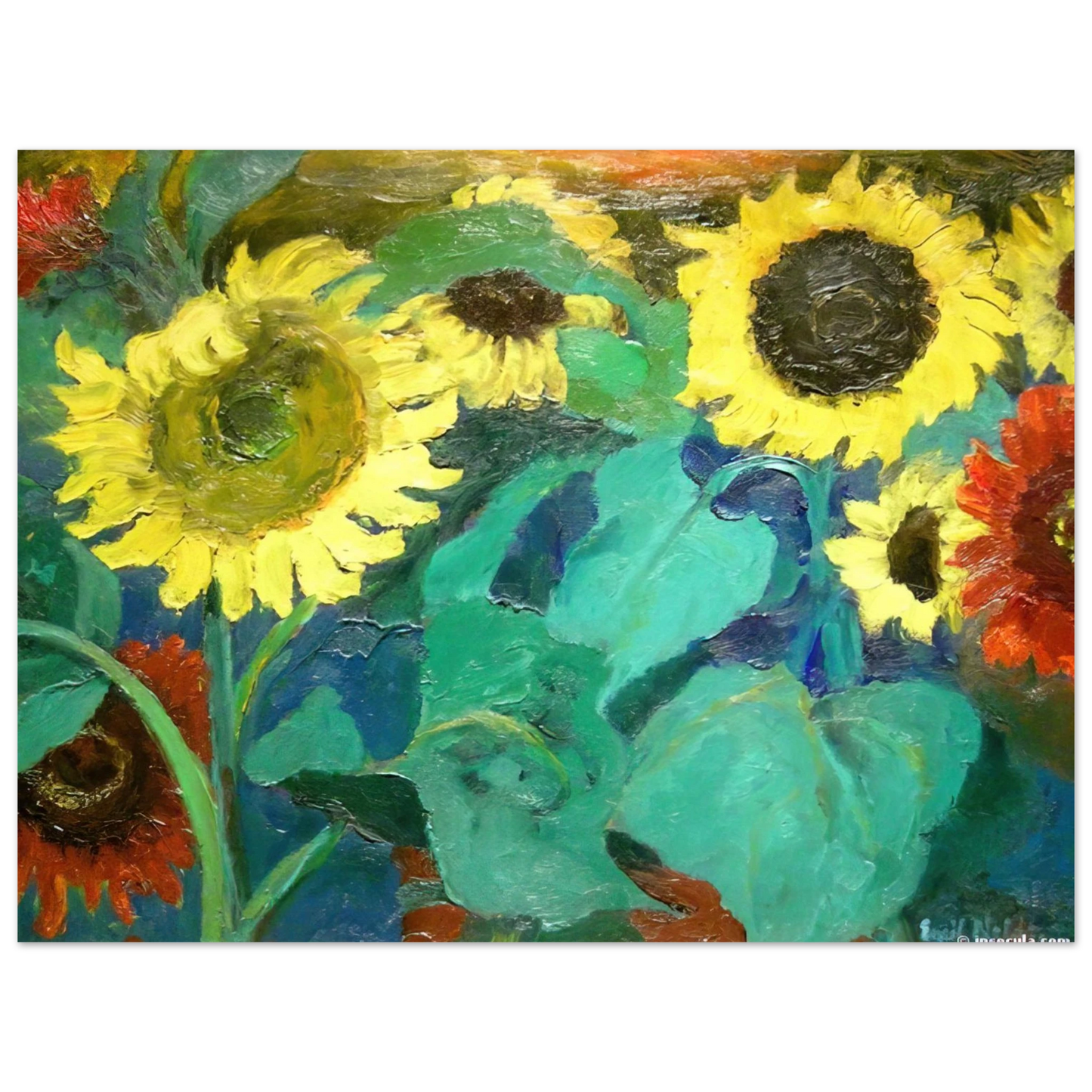 Emil Nolde - Sunflowers Fine Art Poster - Default Title