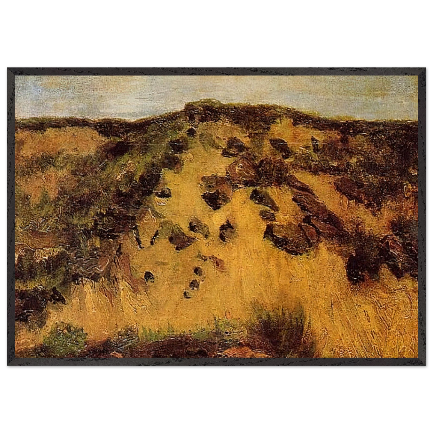Dunes - Vincent van Gogh Framed Art Print – Black Wooden Frame - Default Title - -Framed Art Print