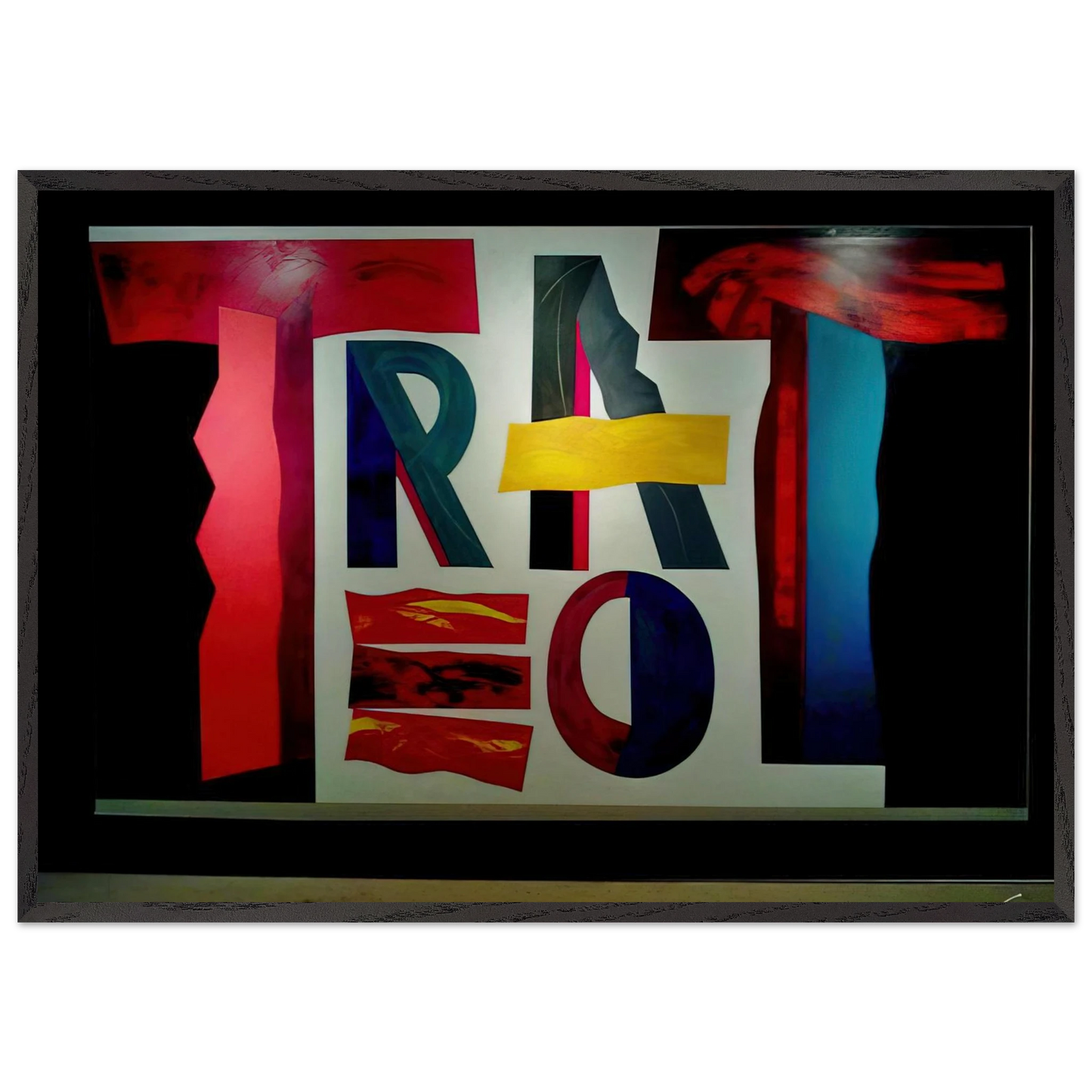 O Teatro - 2009 - Joao Vieira 70x100 cm / 28x40 inches Framed Art Print – Black Wooden Frame