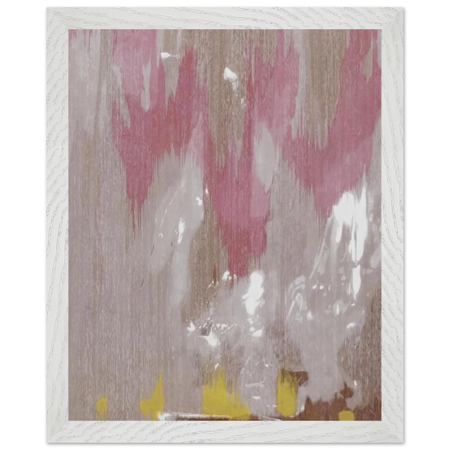 Helen Frankenthaler - Tales of Genji IV - 1998 Wall art - 45x60 cm / 18x24 inches - Premium Wooden Framed Poster With Fine Art Paper - White frame