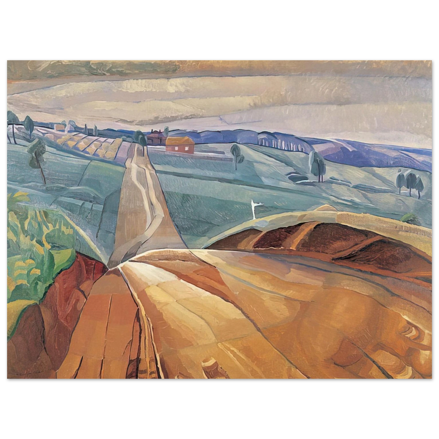 Grace Cossington Smith - Landscape at Pentecost - 1929 Fine Art Poster - Default Title