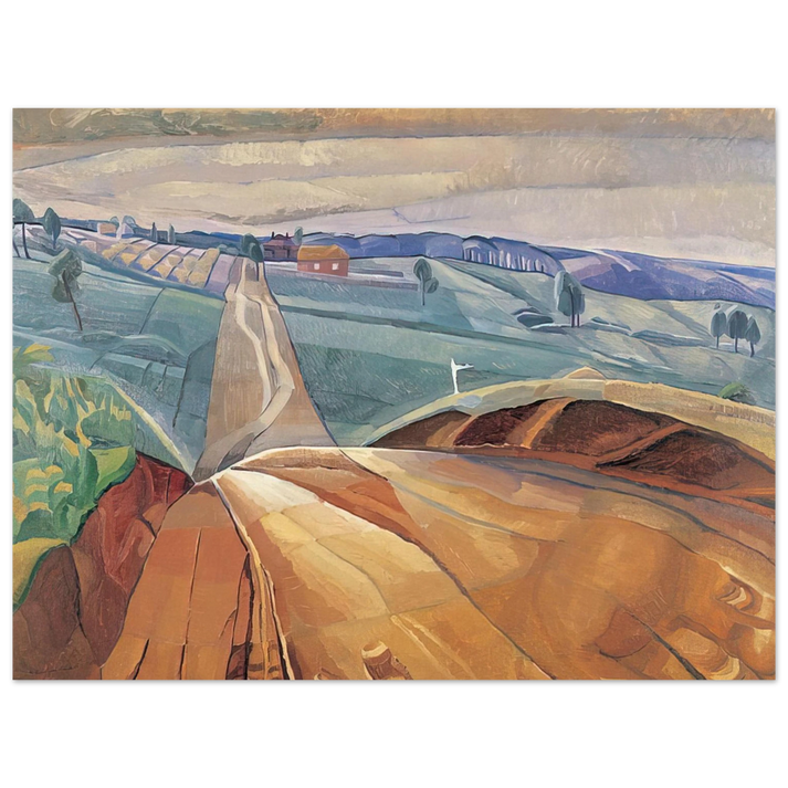 Grace Cossington Smith - Landscape at Pentecost - 1929 75x100 cm / 30x40inches Fine Art Poster