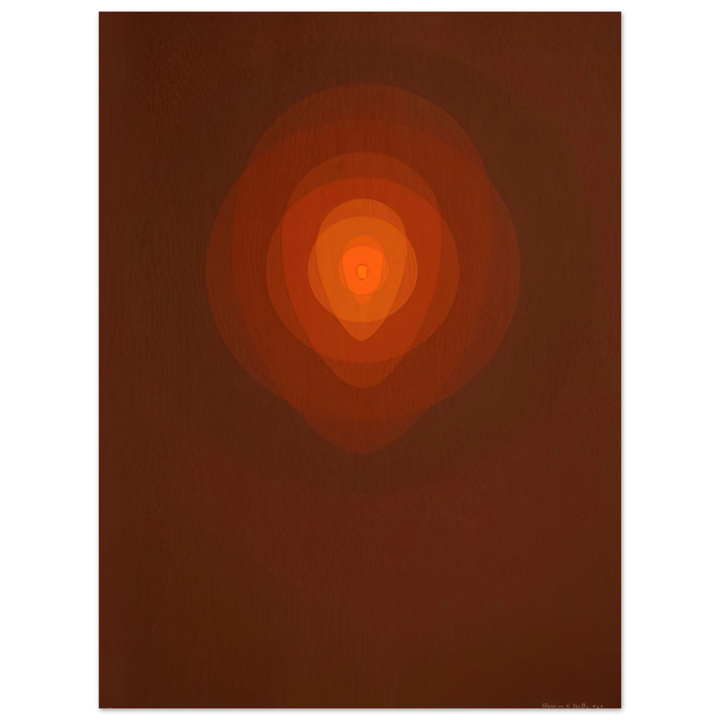 Clarence Holbrook Carter - Red Mandala - 1967 Fine Art Poster - Default Title